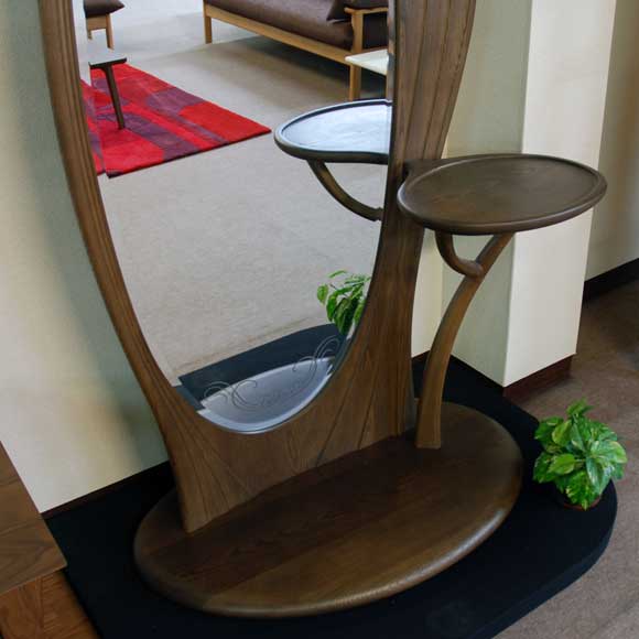 楽天市場】ニレ無垢スタンドミラー 有限会社 松永工房 カンティーニュ