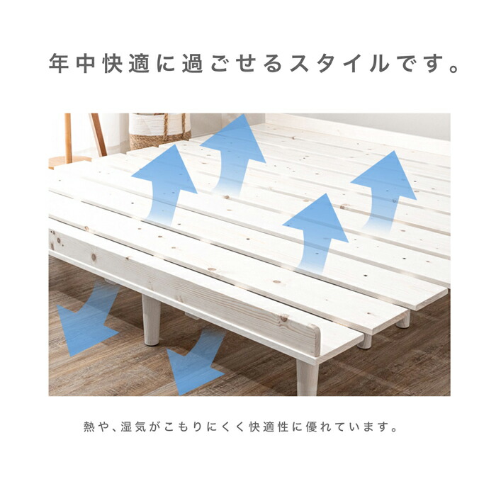 楽天市場】ワイドダブルベッド おしゃれ ベッドフレーム ローベッド