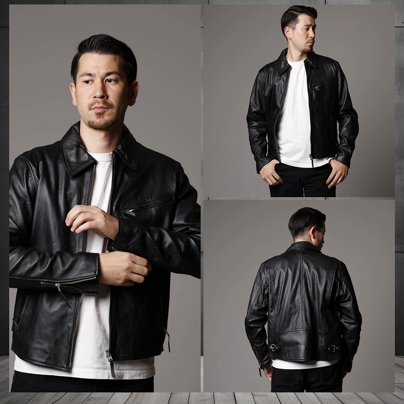 楽天市場】革ジャン メンズ レザージャケット 羊革 ラムレザー 本革