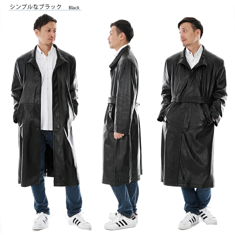 楽天市場】有名ブランド 本革 レザーコート メンズ ラムレザー 本革
