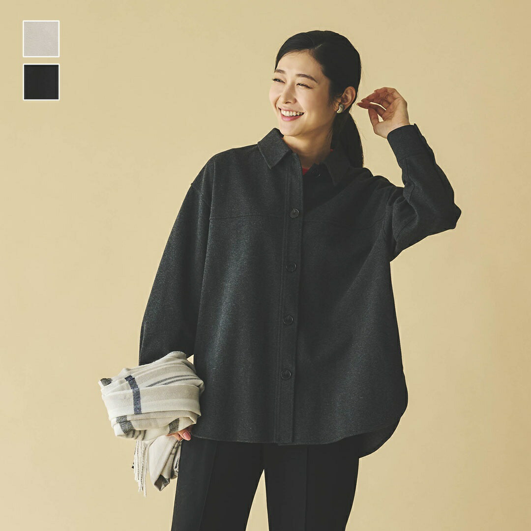 レディース KAWATANI SHIRT エルボーパッチ ウールジャケット