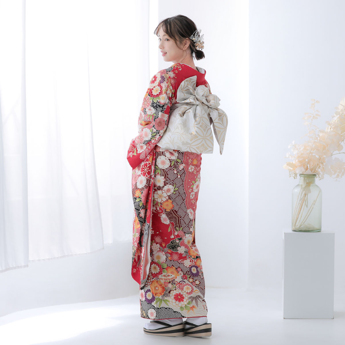 楽天市場】成人式早割クーポン10％オフ【振袖 レンタル】RS2097 正絹