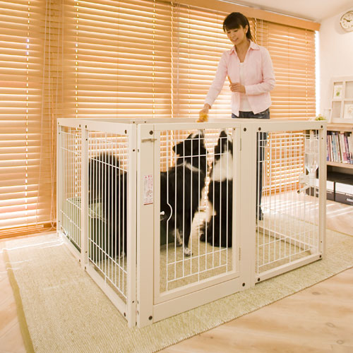 楽天市場】[セール][ペットサークルF80XLメッシュA]犬用 サークル 多頭