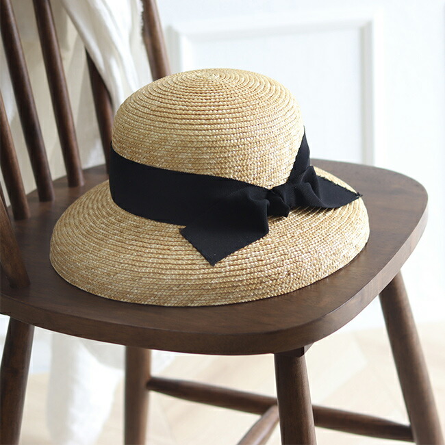 楽天市場】【特典あり】石田製帽 細麦 ストローハット カサブランカ 14