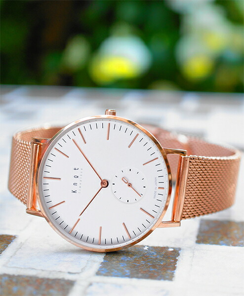 楽天市場】Knot ノット 時計 クラシック スモールセコンド ローズ