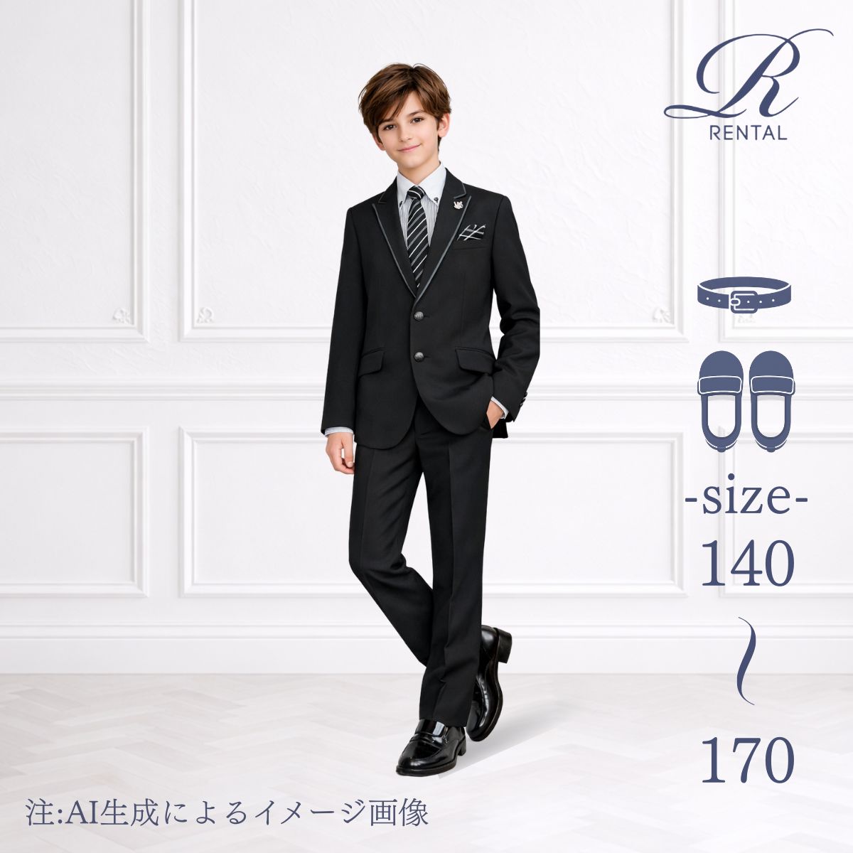 楽天市場】ミチコロンドン 男の子 スーツ 160の通販