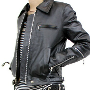 楽天市場】バッファローレザー レディース革ジャン 襟付きシングル