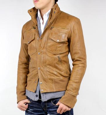 楽天市場】ラム革 シングルライダース ウォッシュ加工 S〜3L