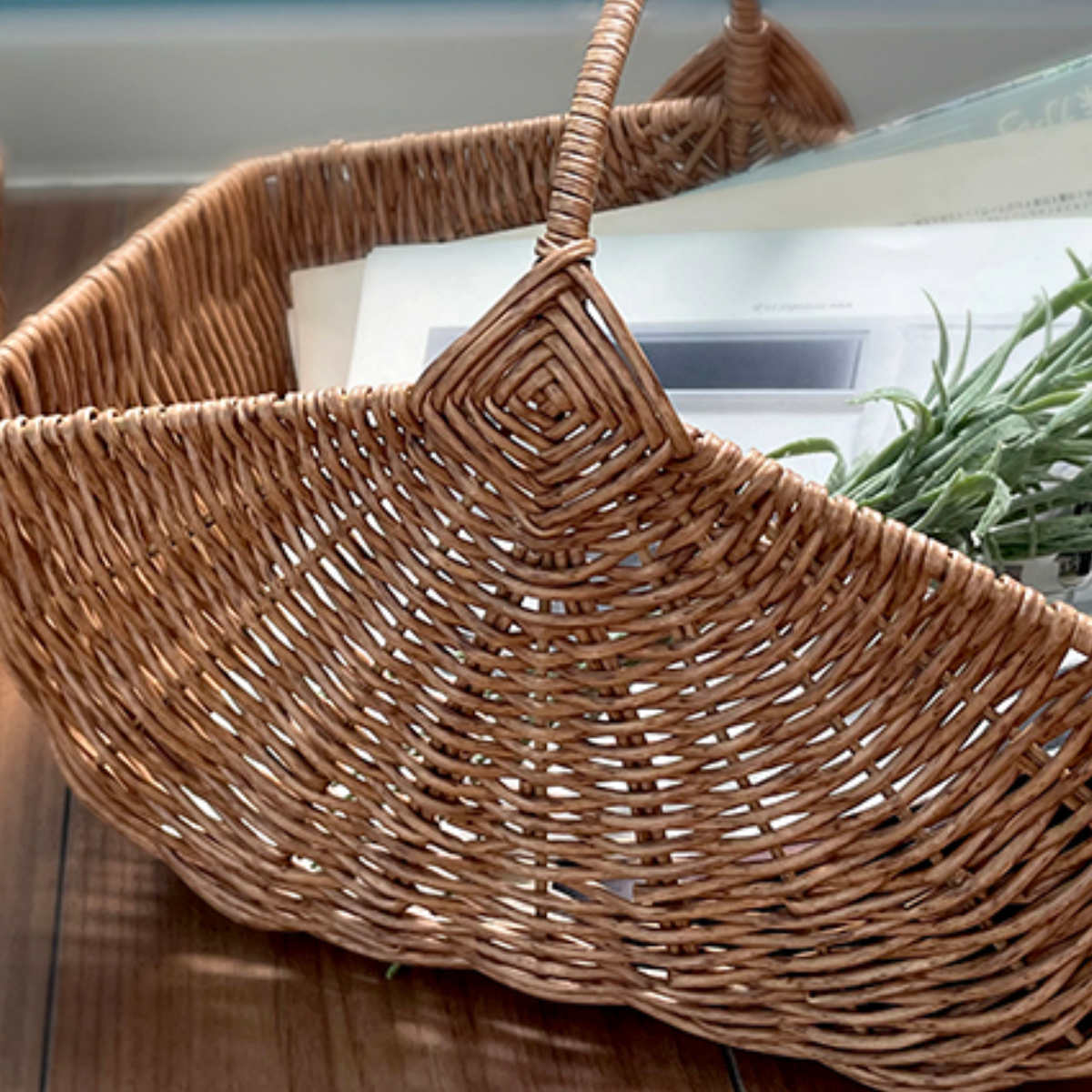 楽天市場】ワンハンドルバスケット 角型 トーク バルト （ バスケット