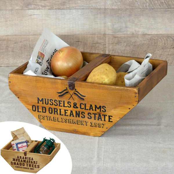 楽天市場】ボックス 幅35×奥行24×高さ14cm 木製 ガーデニング キャリー