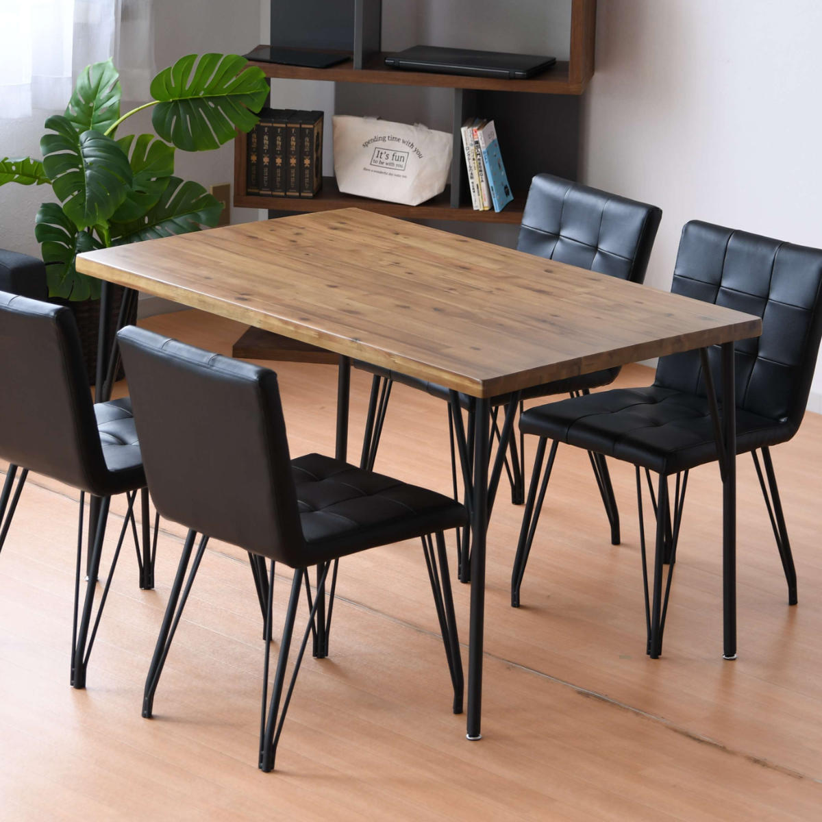 楽天市場】ダイニングテーブル 幅120cm アカシア無垢 ポッパー （ 4人