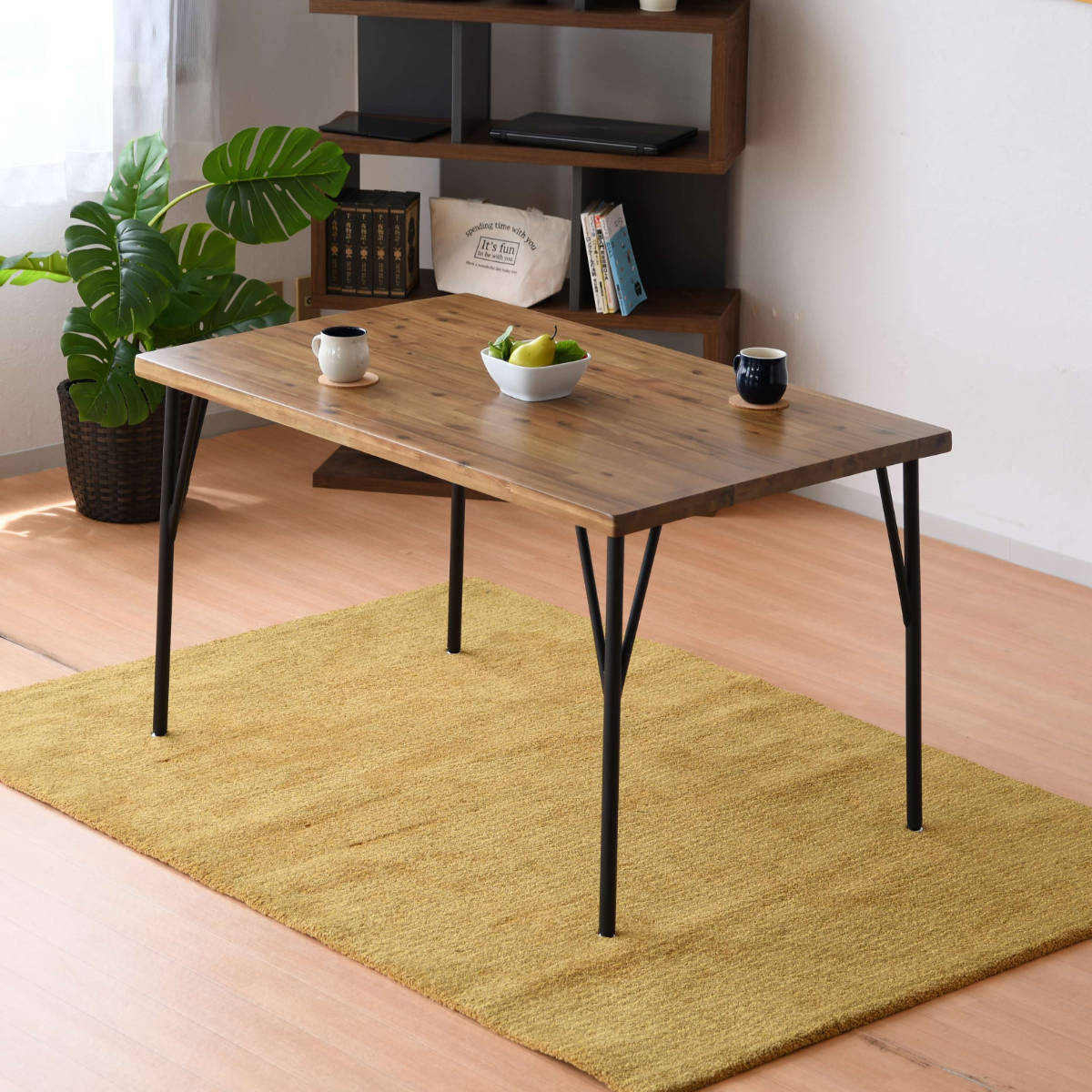 楽天市場】ダイニングテーブル 幅120cm アカシア無垢 ポッパー （ 4人