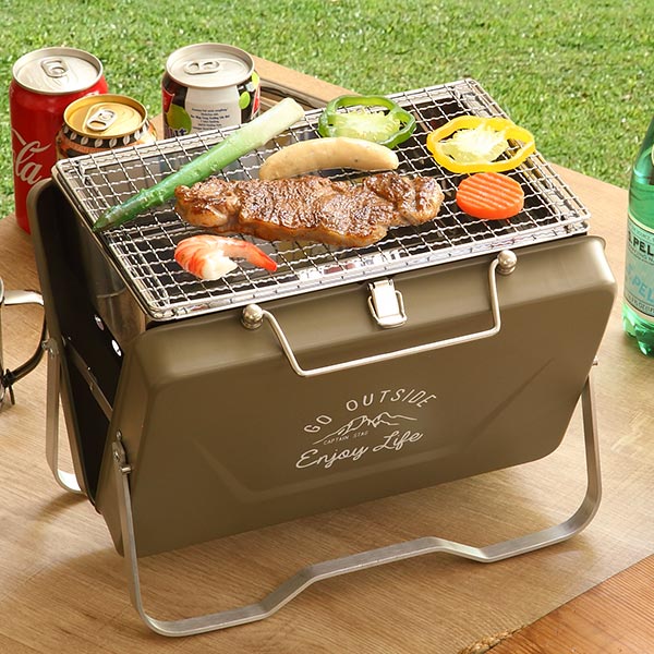 楽天市場】バーベキューコンロ 折りたたみ コンロ 卓上グリル モンテ