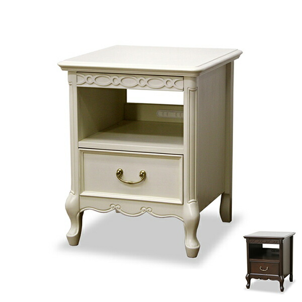 楽天市場】ナイトテーブル ベッドサイドボード クラシック調 猫脚
