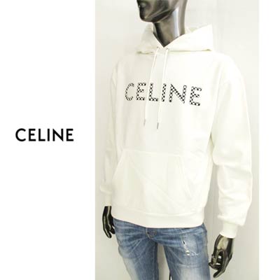 楽天市場】セリーヌ CELINE メンズ トップス パーカー フーディー ロゴ