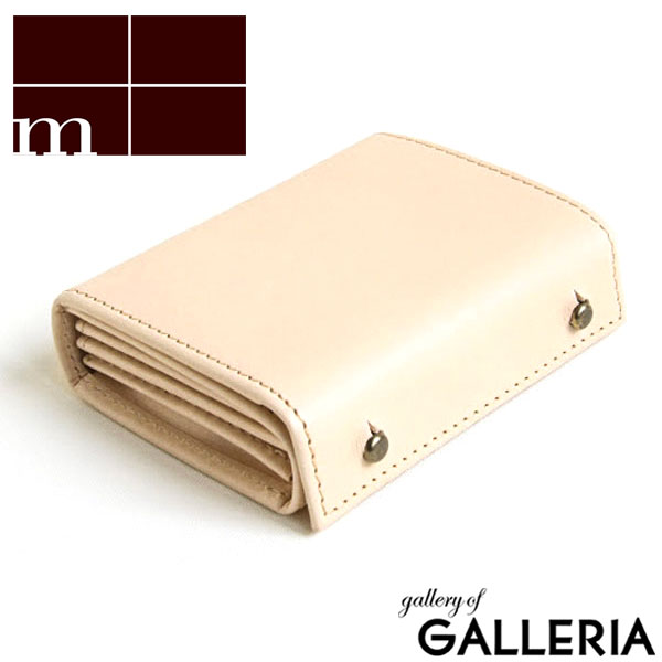 楽天市場】ノベルティ付 m+ エムピウ 折り財布 millefoglie 2 TAN27