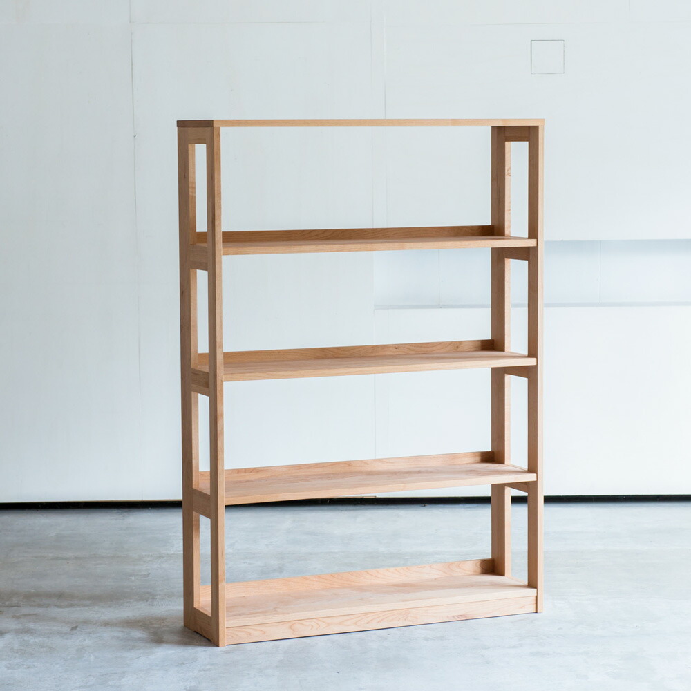 男前木製オープンシェルフ 手作り飾り棚 ホワイトオーク無垢材 男前