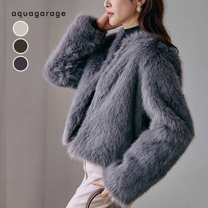 楽天市場】クーポンで最大30％OFF□ ノーカラーファージャケット 秋 冬