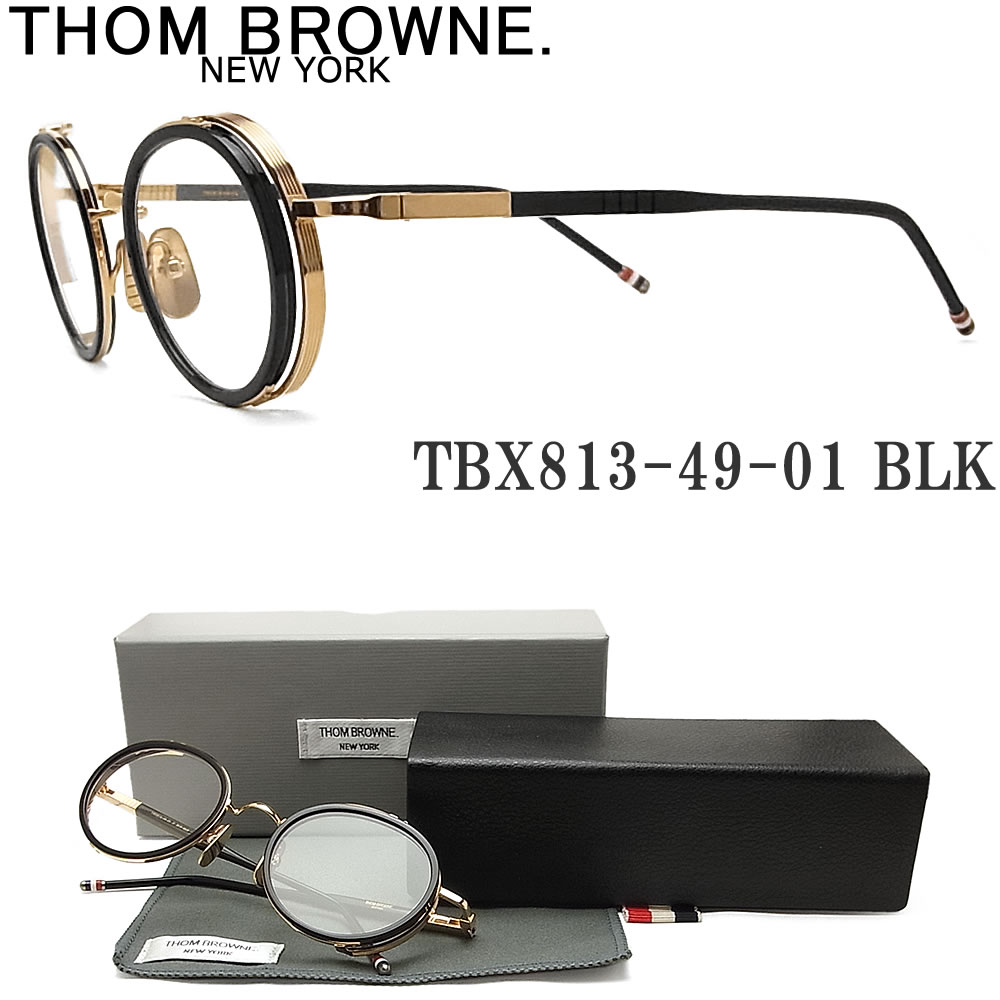 楽天市場】トムブラウン THOM BROWNE. メガネ TBX-813-49-01 ラウンド