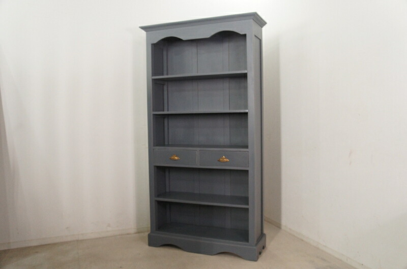 最終価格！アンティーク風に作ったブルーグレーの棚 最終価格