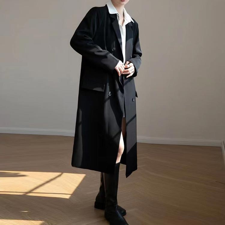 楽天市場】テーラードジャケット ダブル レディース 春 夏 秋 ロング