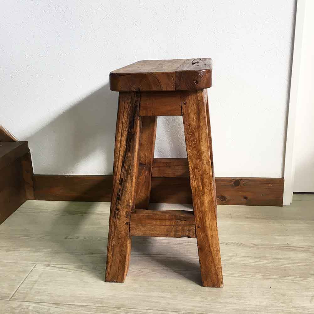 楽天市場】家具 椅子 木製 スツール 古木 チェア 椅子 イス ブラウン