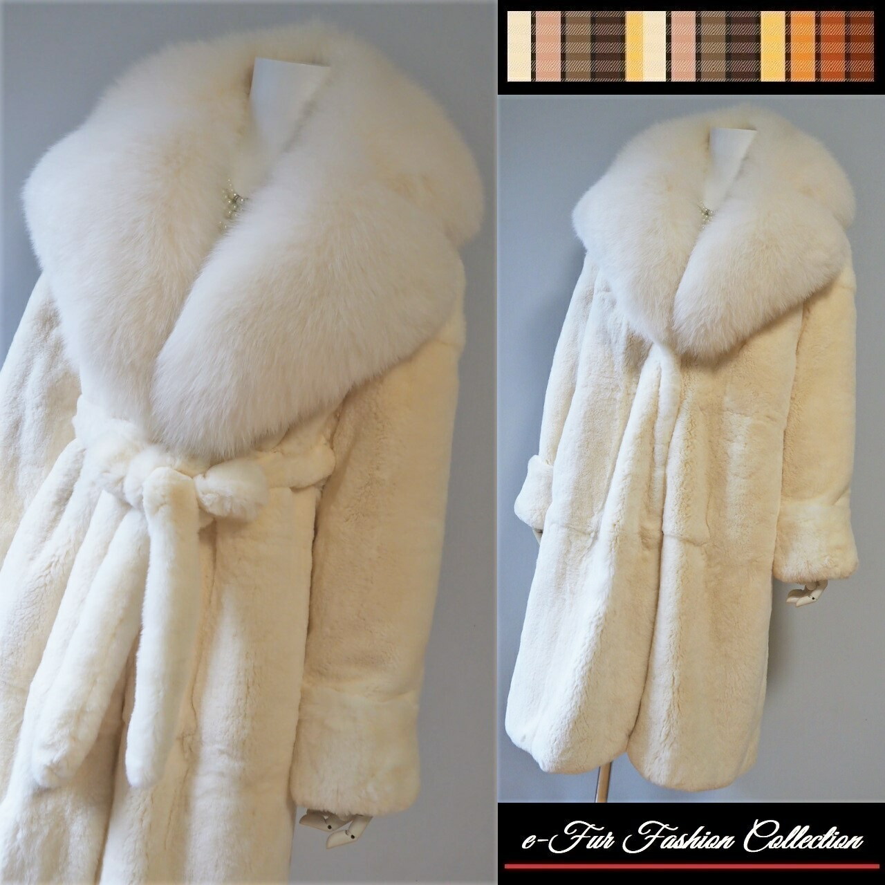 楽天市場】柔らかい雰囲気☆冬のミルキーホワイトフォックスファー