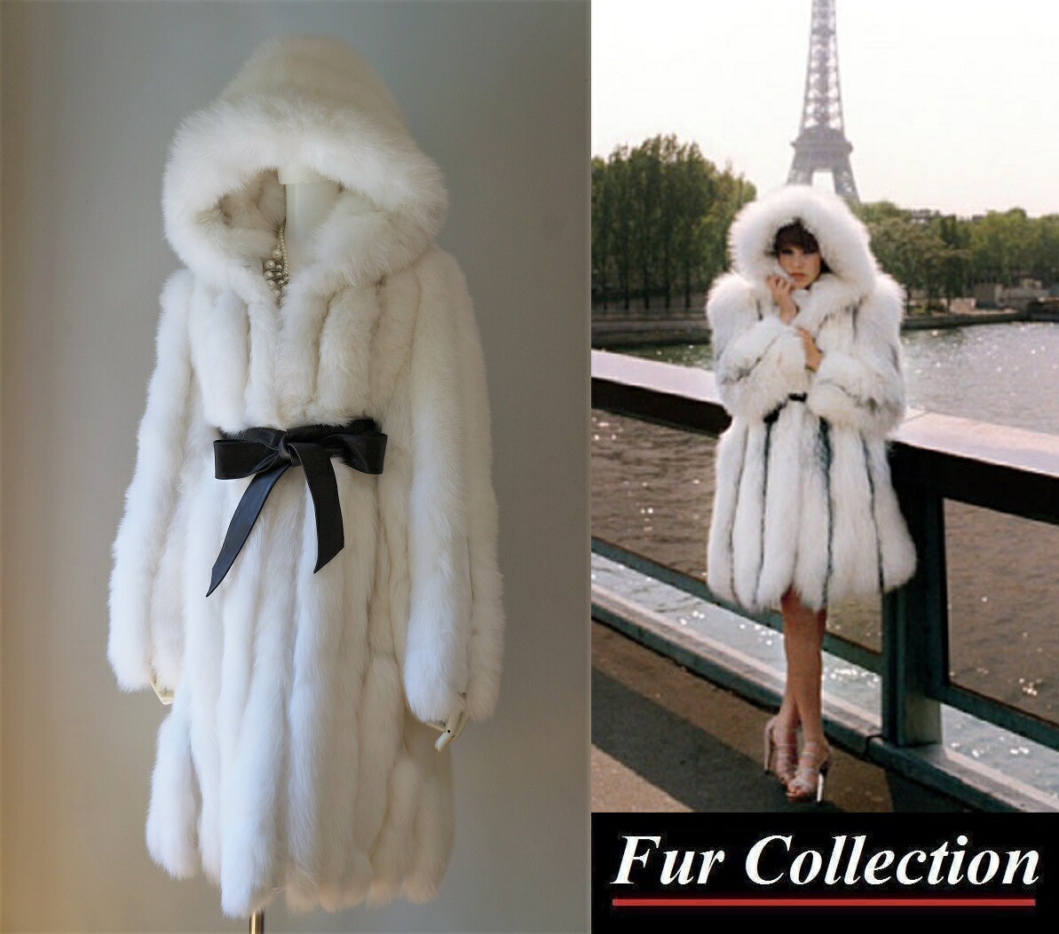 ちゃむち】毛皮 コート フォックス ブルーフォックス EMBA 美品