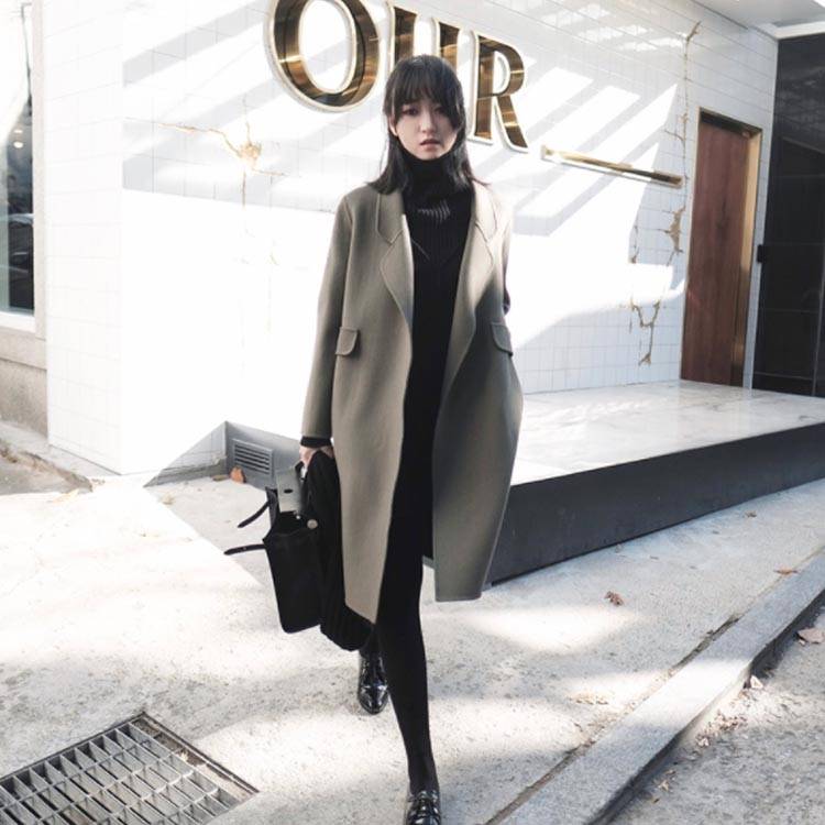 楽天市場】チェスターコート スリム ロングコート 膝丈 レディース