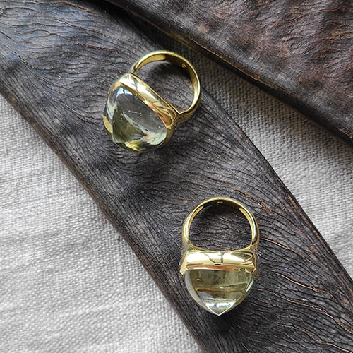 楽天市場】sign グリーンアメジスト 大粒リング 天然石リング シルバー