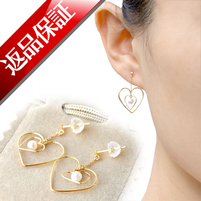 楽天市場】ピアス 18K 18金 揺れる ぶらさがり 大人 ハート シンプル