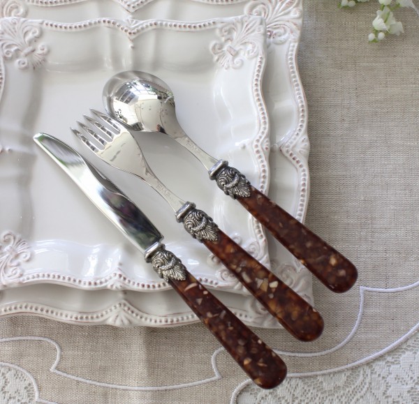 新品 イタリア製 エメ eme ティースプーン ティーフォーク 13本 新品