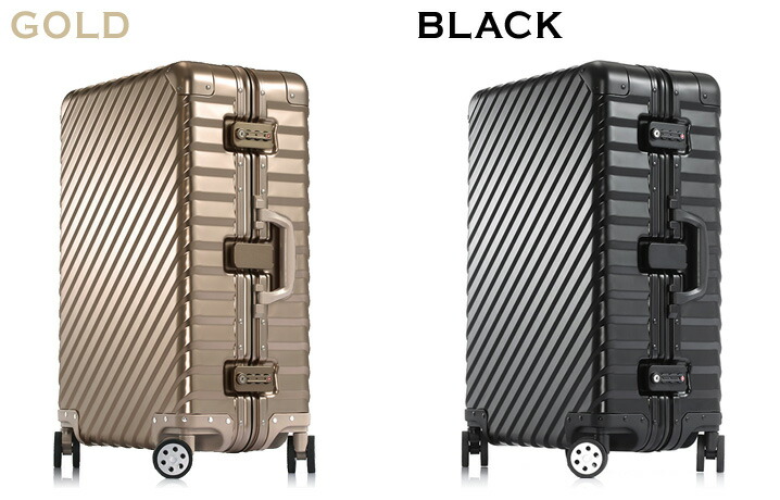 楽天市場】スーツケース M サイズ 高級アルミボディ トランク 中型 高