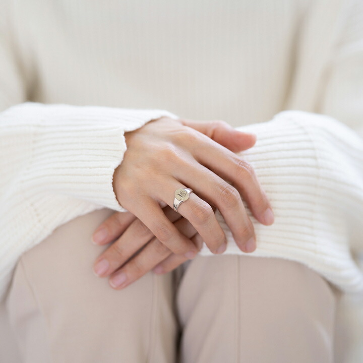 楽天市場】シグネットリング イニシャル シルバー925 : umu（アム）