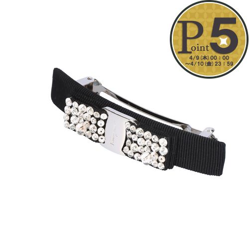 楽天市場】フェラガモ バレッタ シルバー ブラックの通販