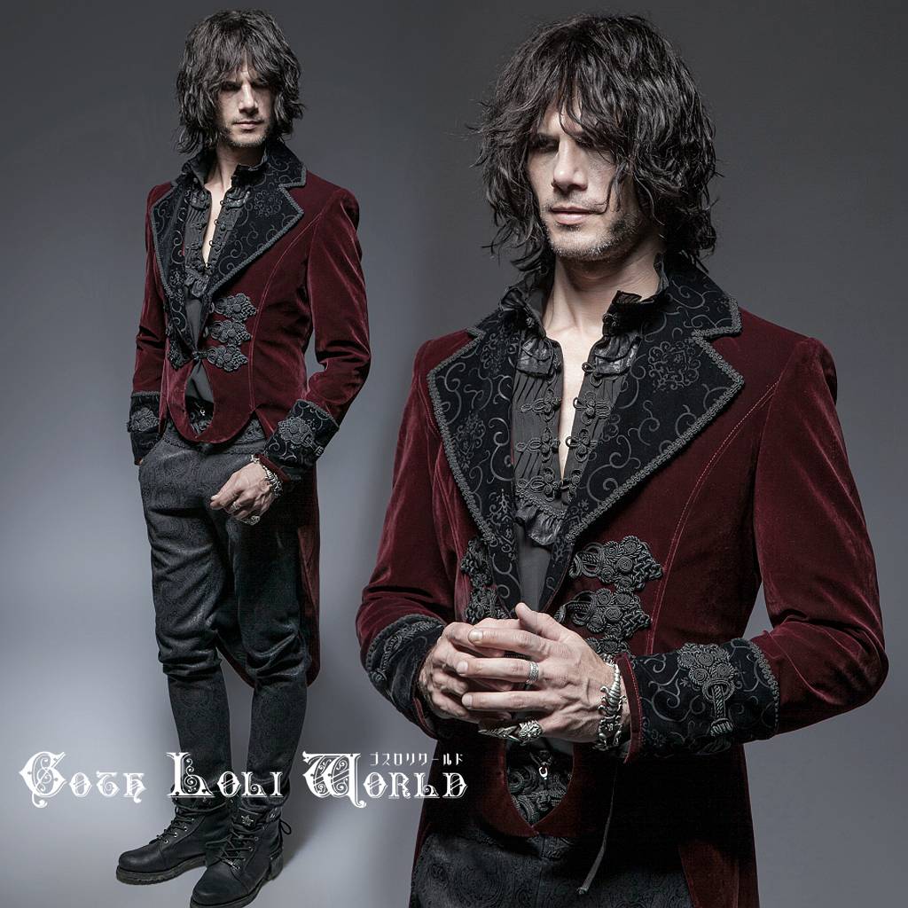 楽天市場】予約商品 Y-635-RD ゴシック ファッション ベルベッド