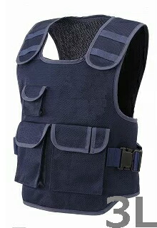 楽天市場】防刃ベスト 3Lポリスマンタイプ（前パネル入）アイスピック