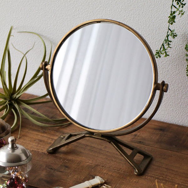 楽天市場】鏡 卓上ミラー スタンドミラー テーブルミラー 丸型