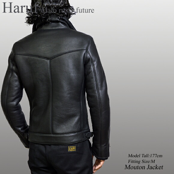 楽天市場】ライダースジャケット メンズ 本革 ムートンジャケット