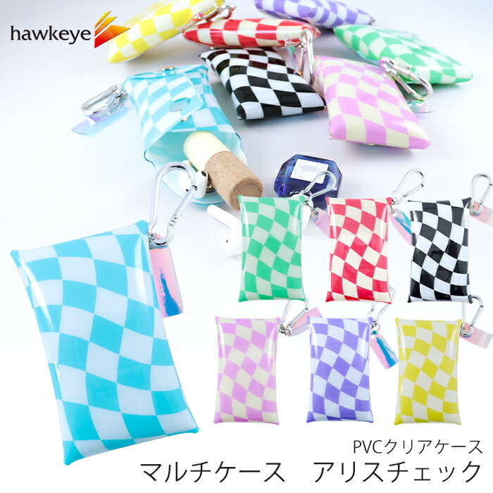 楽天市場】【アリスチェック】PVC マルチケース カラビナ付き 名刺