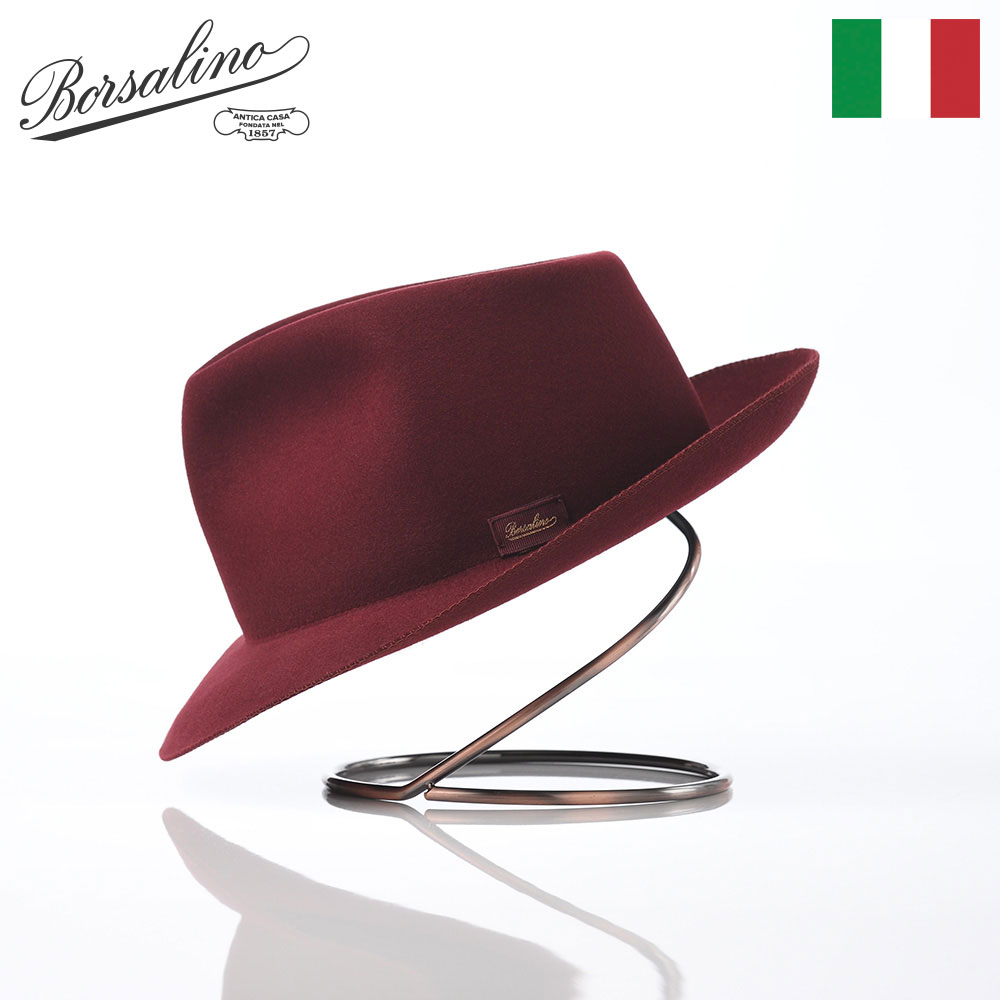 楽天市場】Borsalino ボルサリーノ 中折れハット フェルト帽 オープン