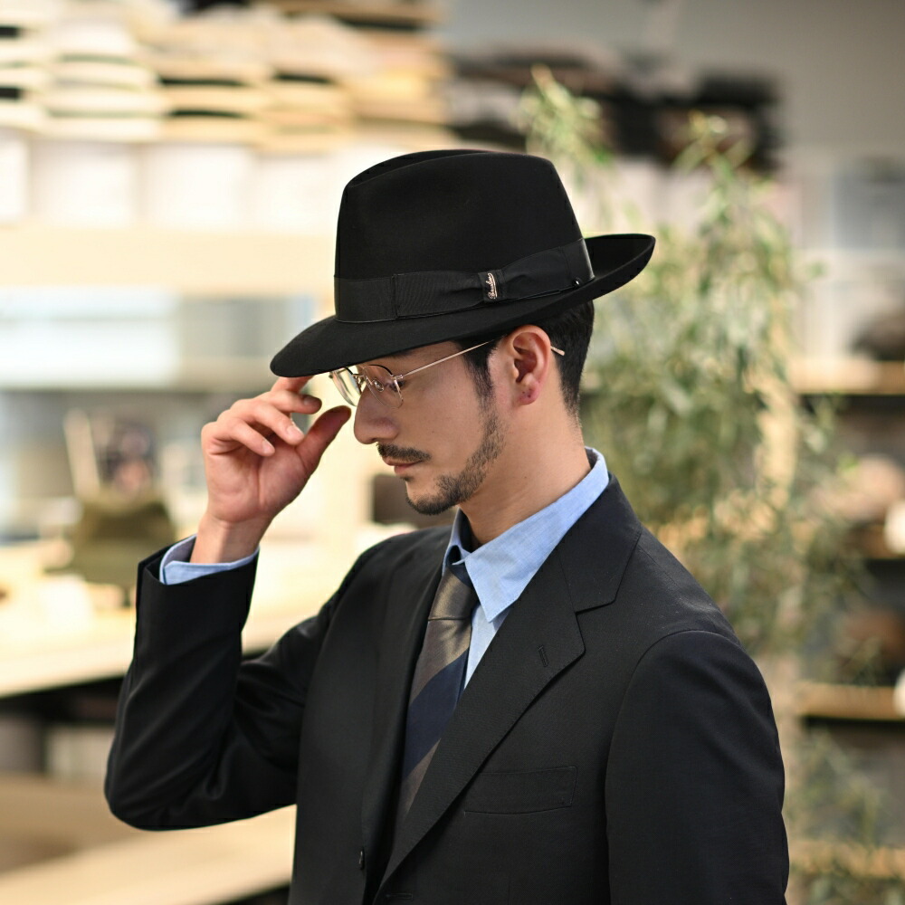 楽天市場】Borsalino ボルサリーノ 中折れハット ビーバーフェルト帽