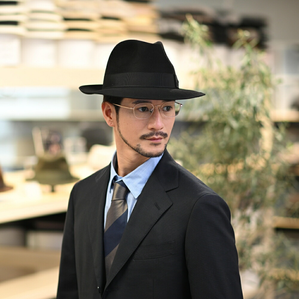 楽天市場】Borsalino ボルサリーノ 中折れハット ビーバーフェルト帽