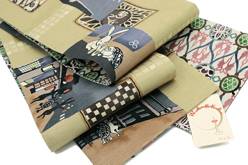 楽天市場】半幅帯 WA・KKA WAKKA ワッカ 「はしご酒」 リバーシブル