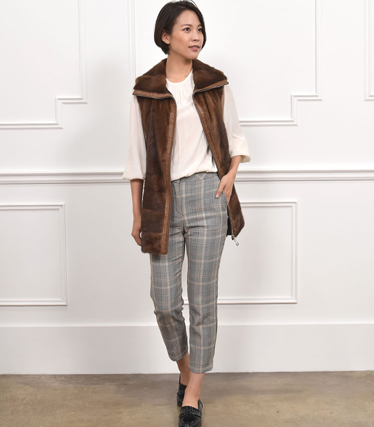 楽天市場】ミンクベスト 毛皮・ファー 女性用 レデイース プレゼント