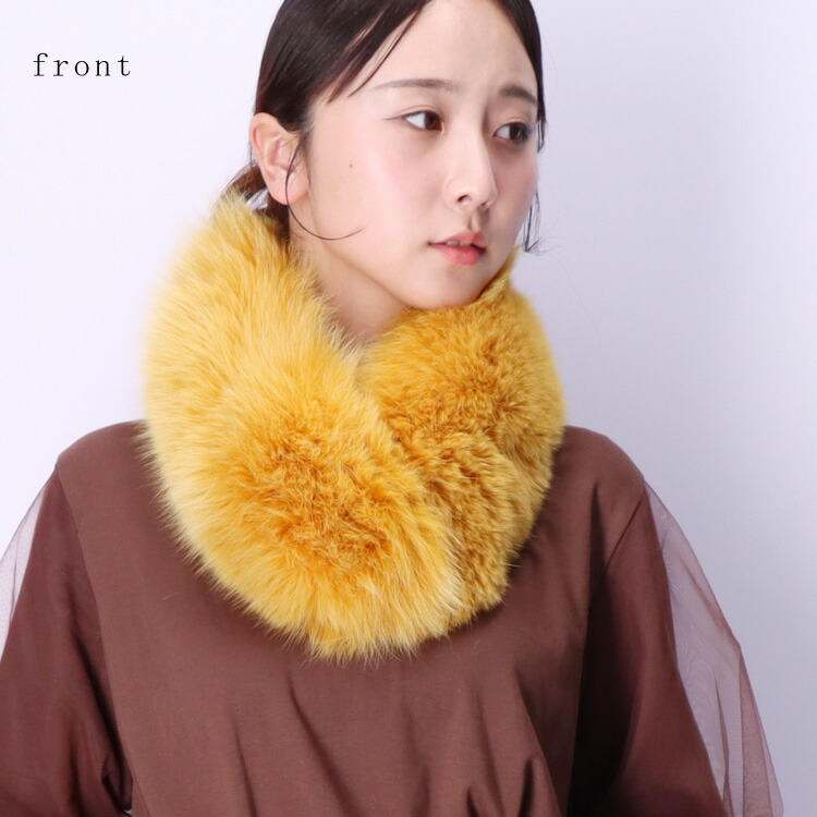 楽天市場】日本製 SAGA サガ フォックス ファー マフラー リアルファー