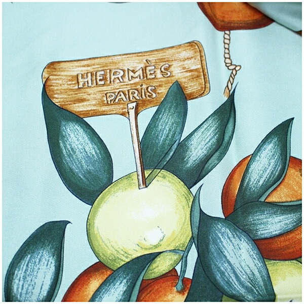 楽天市場】エルメス スカーフ カレ90 フルーツ柄 果物柄 ライト