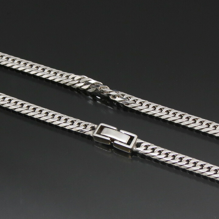 楽天市場】シルバー 喜平ネックレス 6面ダブル 六面 シルバー925 40g