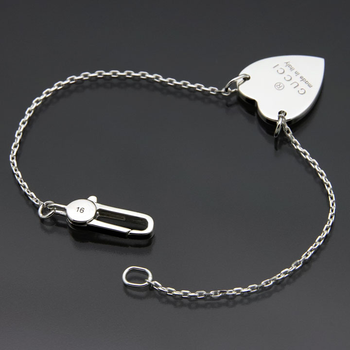 楽天市場】グッチ ブレスレット GUCCI ハートブレスレット シルバー