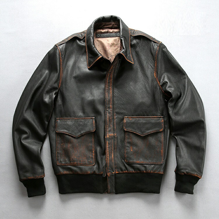 楽天市場】上品 A2 フライトジャケット メンズ ミリタリージャケット